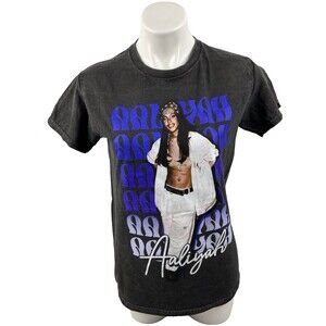 Aaliyah Unisex T Shirt Small Black Graphic R&B Hip Hop Music